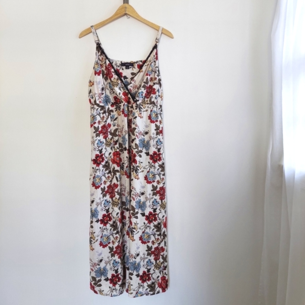 Ellos Strappy Floral Summer Maxi Dress Sz 16W